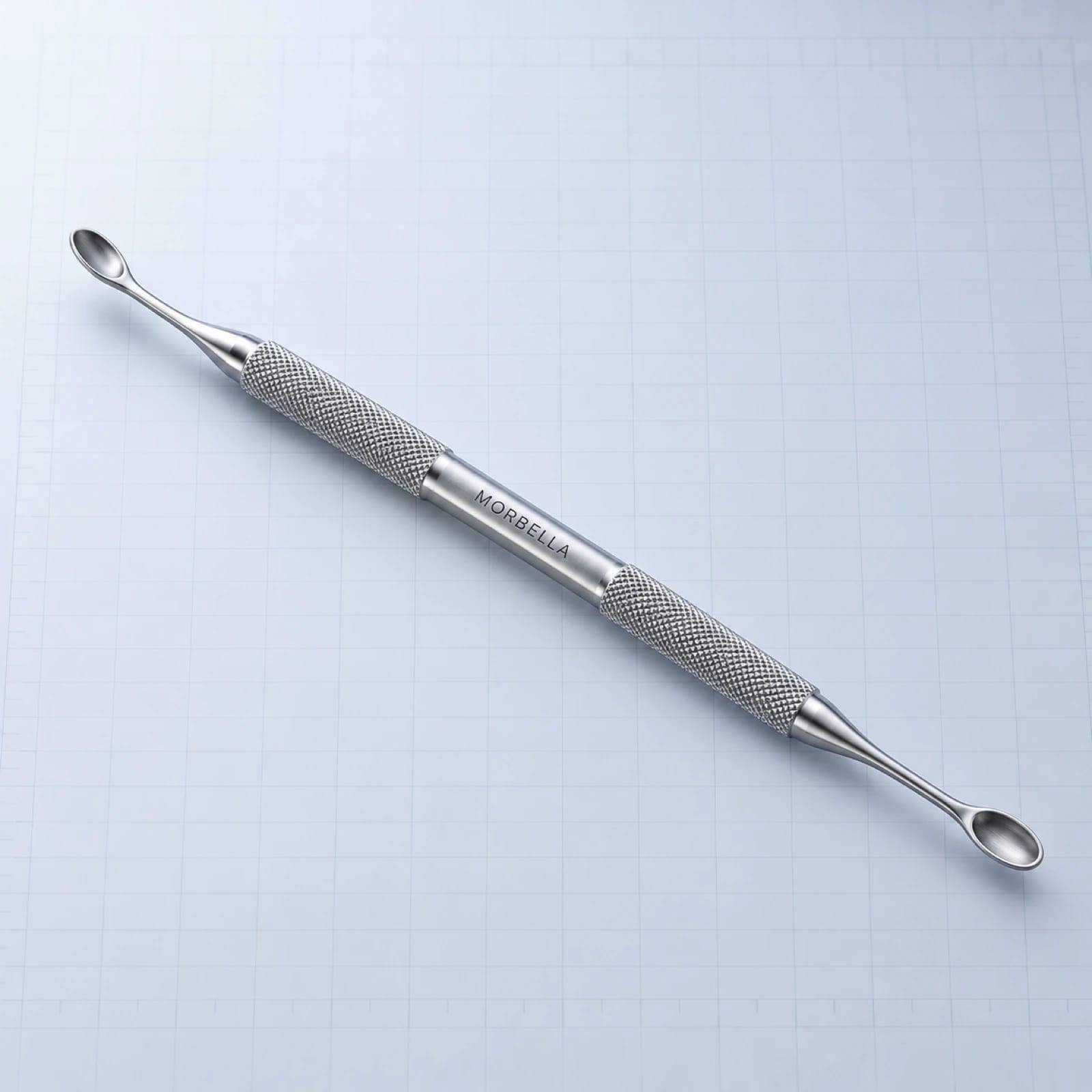 Double-Ended Bone Curette by Morbella Instruments — representative product image with MORBELLA laser mark