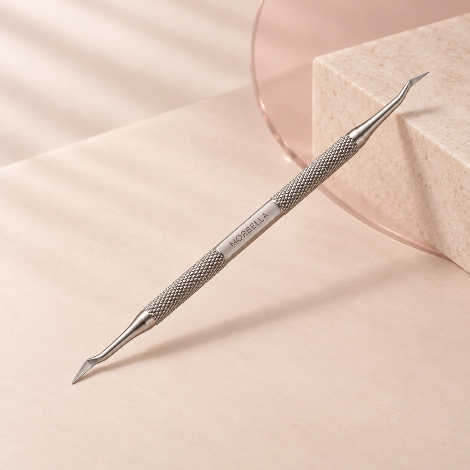 Double-Ended Nail Cleaner by Morbella Instruments — representative product image with MORBELLA laser mark