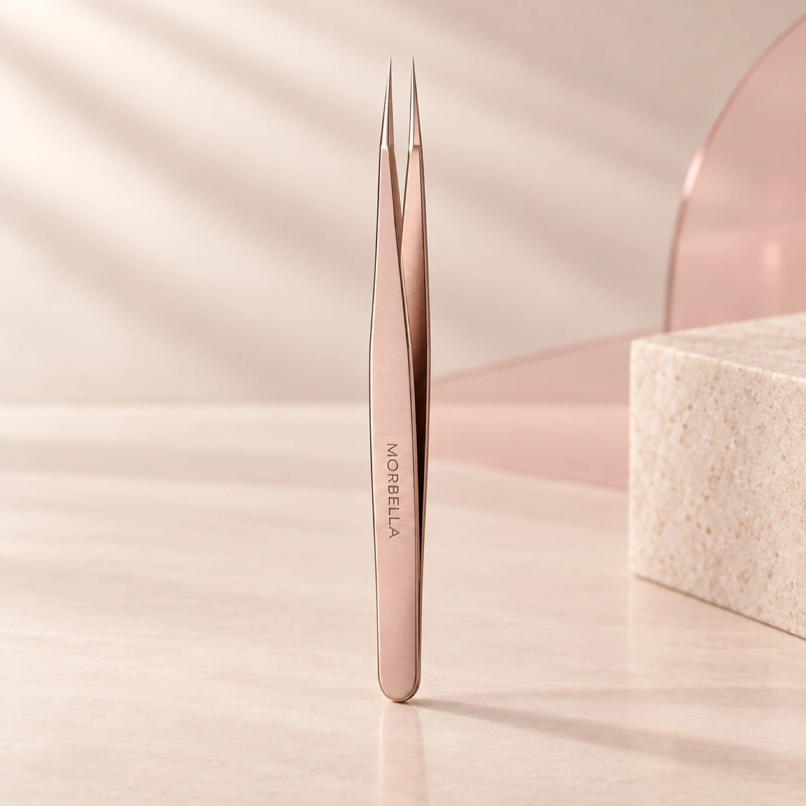 Point Tip Tweezers by Morbella Instruments — representative product image with MORBELLA laser mark