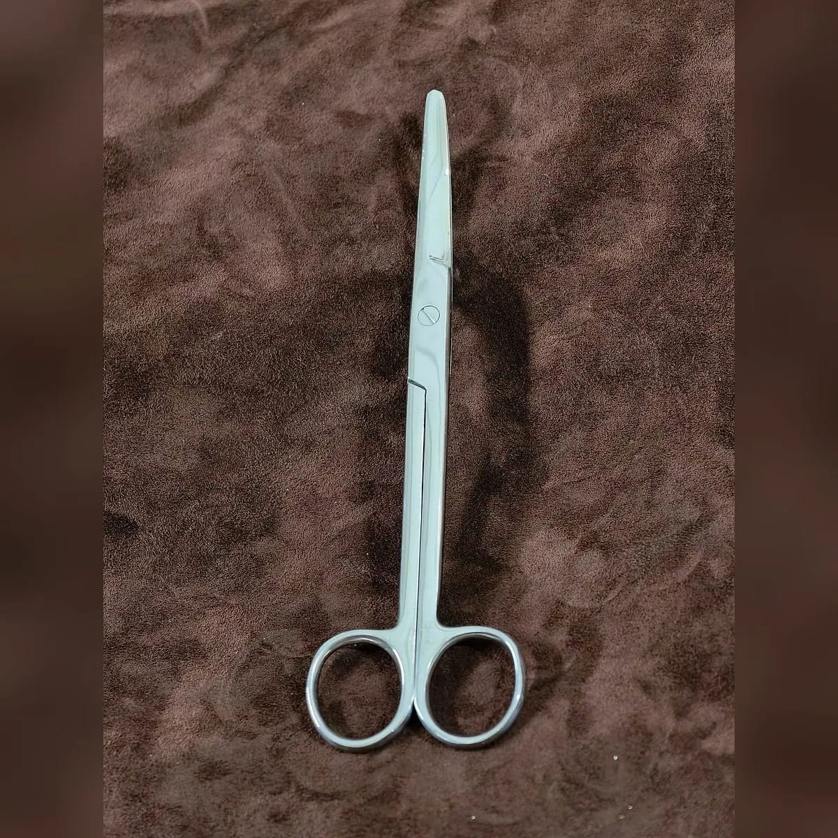 Mayo Scissors 7-Inch by Morbella Instruments — closed, full length (second angle), photographed at the Sialkot workshop