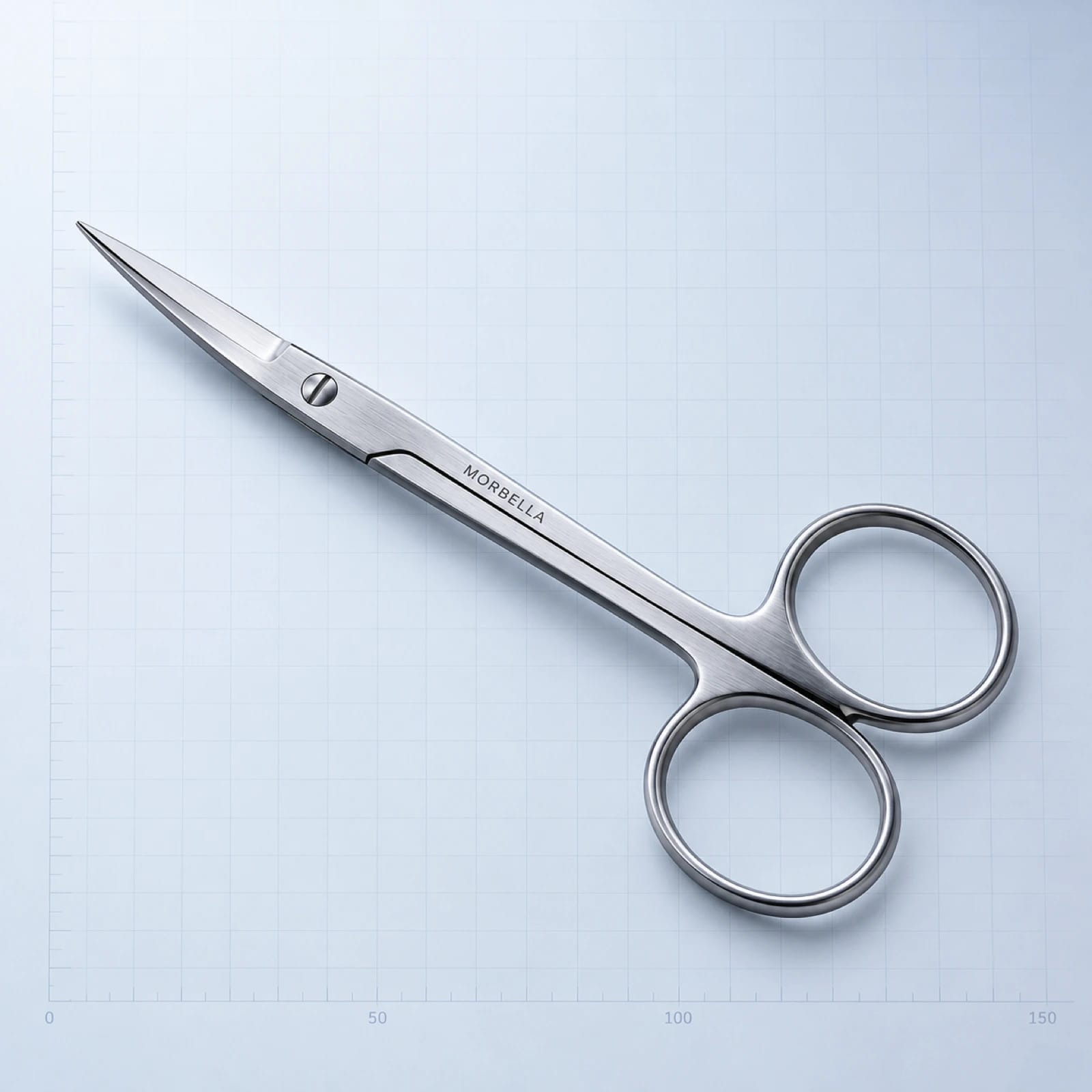 Iris Scissors by Morbella Instruments — representative product image with MORBELLA laser mark